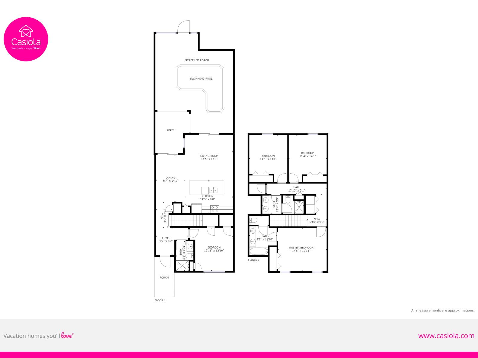 Thoughtfully designed layout of the Townhouse in Kissimmee Florida - It features elevate convenience - Intricately appointed details add sophistication and uniqueness