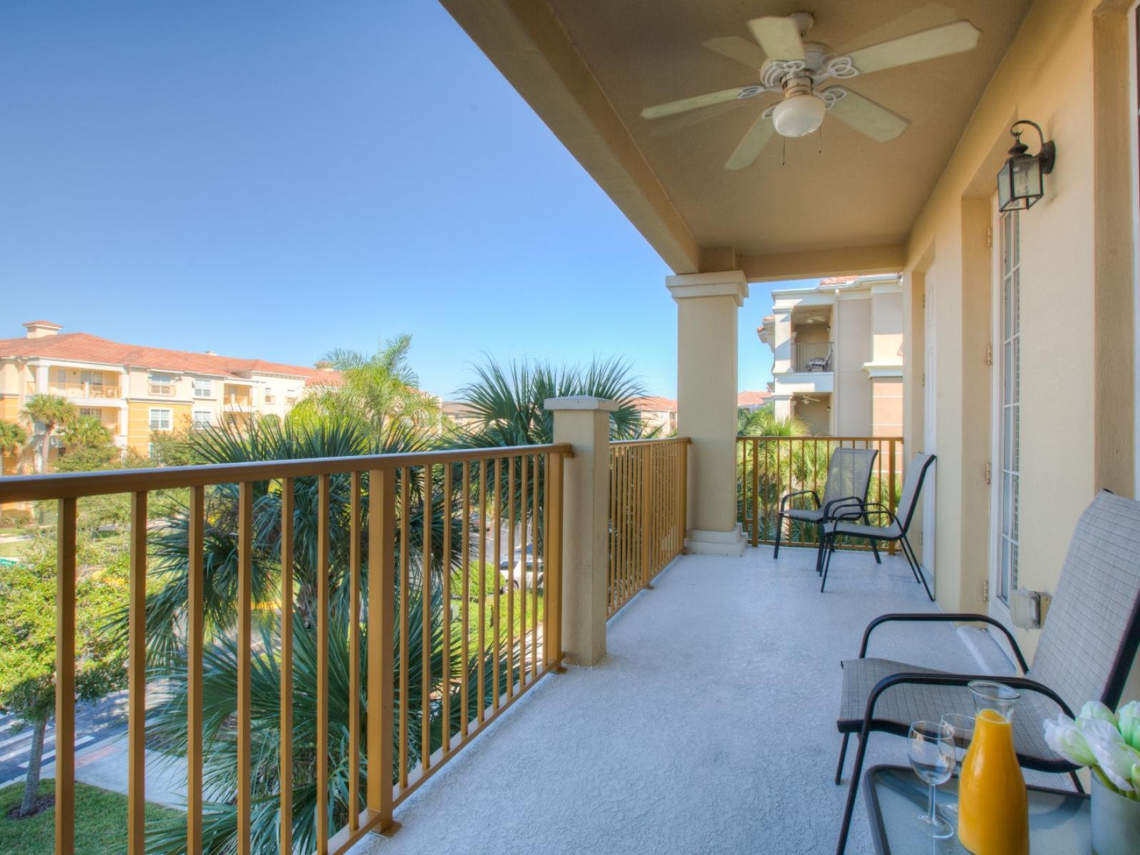 Step onto the balcony with outdoor sitting space where guests are embraced by the charm of outdoor living amidst panoramic views and gentle breezes, creating the perfect setting for relaxation and memorable moments.