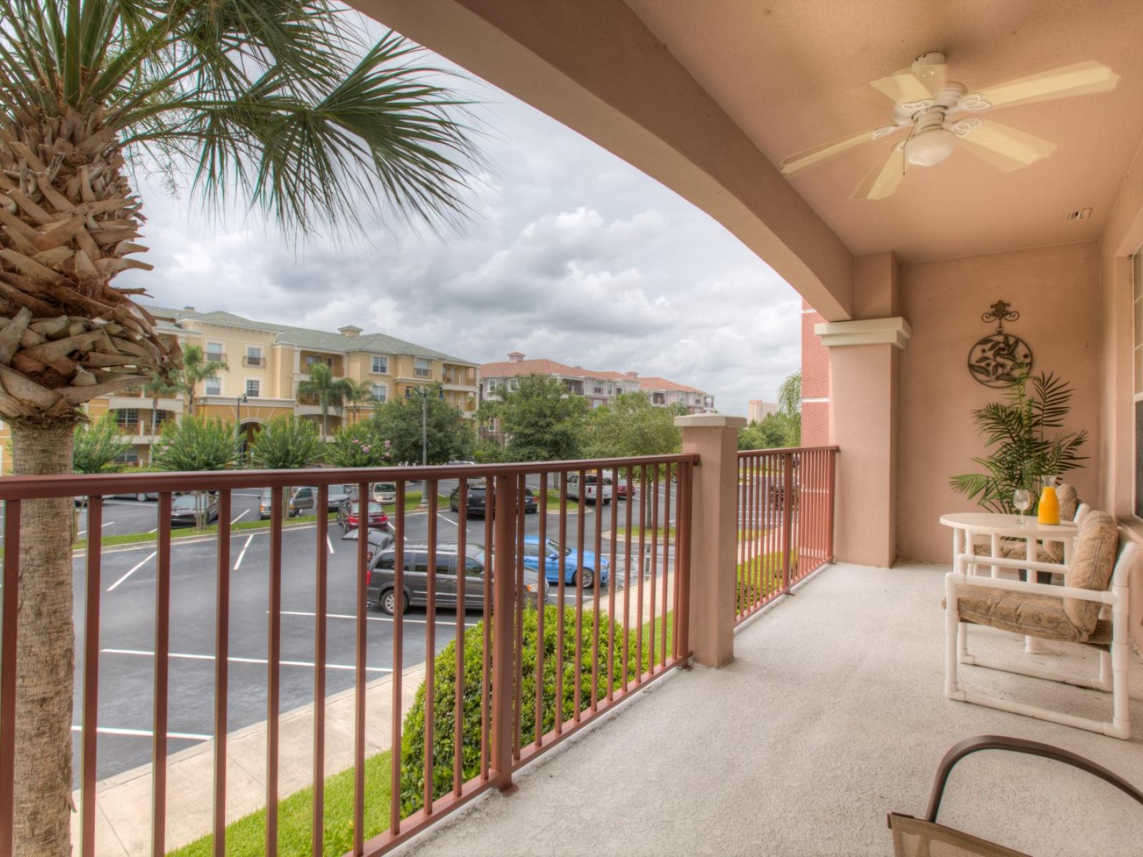 Relax and soak up the view from our balcony oasis, where outdoor seats invite you to unwind amidst breathtaking vistas.