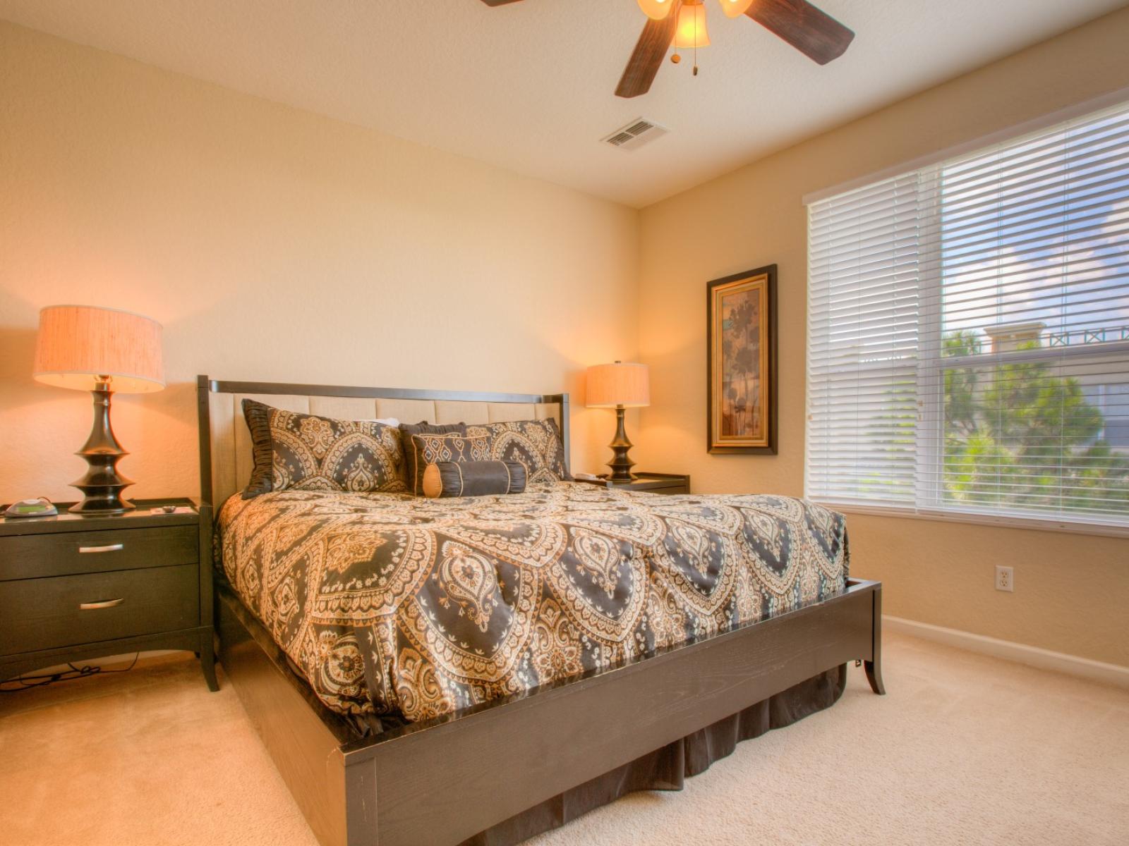 Each bedroom offers a bed so comfortable, you will never want to get up.