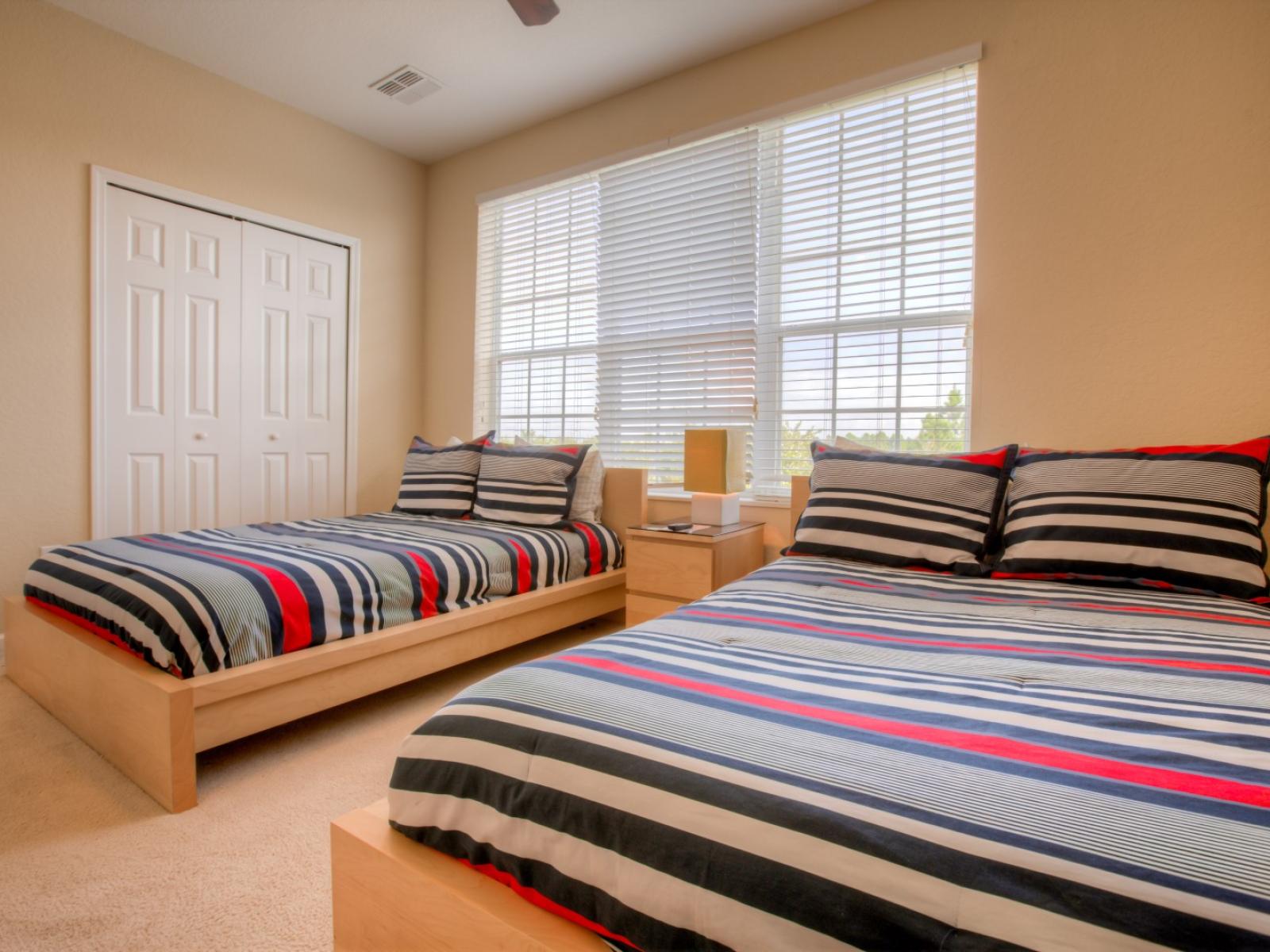 This inviting and refreshing bedroom will surely bring you joy and peace as you start and ends your beautiful day.