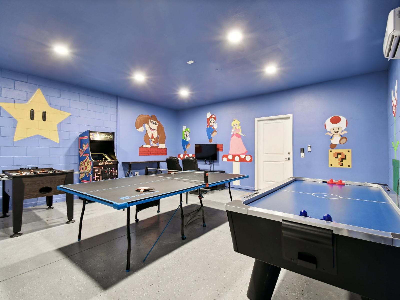 Stay entertained with the wide selection of games in our vibrant game room.