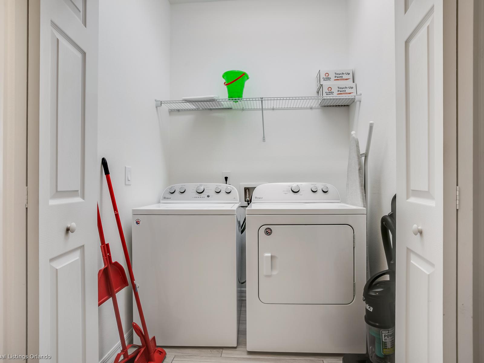 This fabulous house have laundry facilities including a washer and dryer.