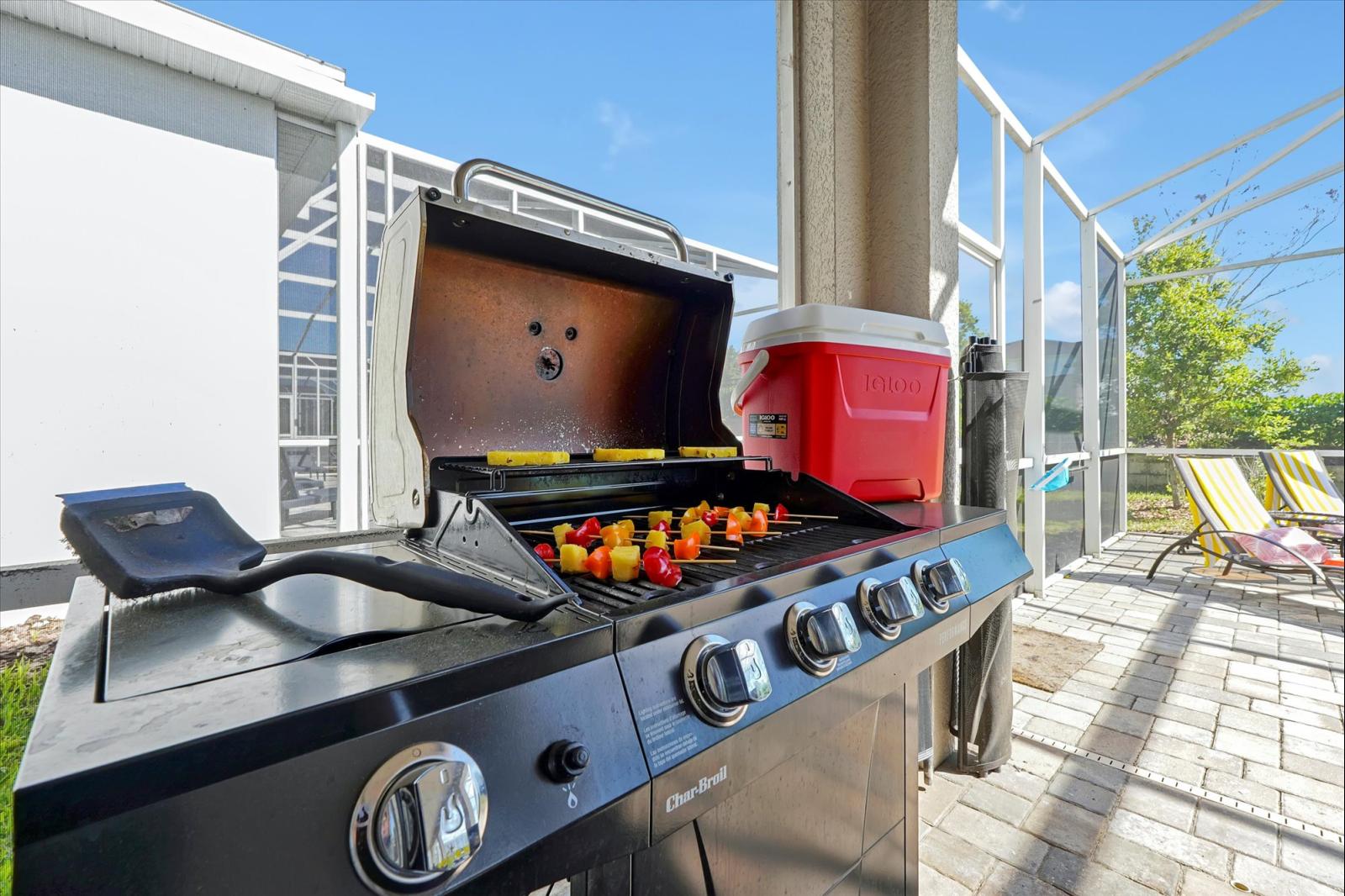 Outdoor Dining Area Grill