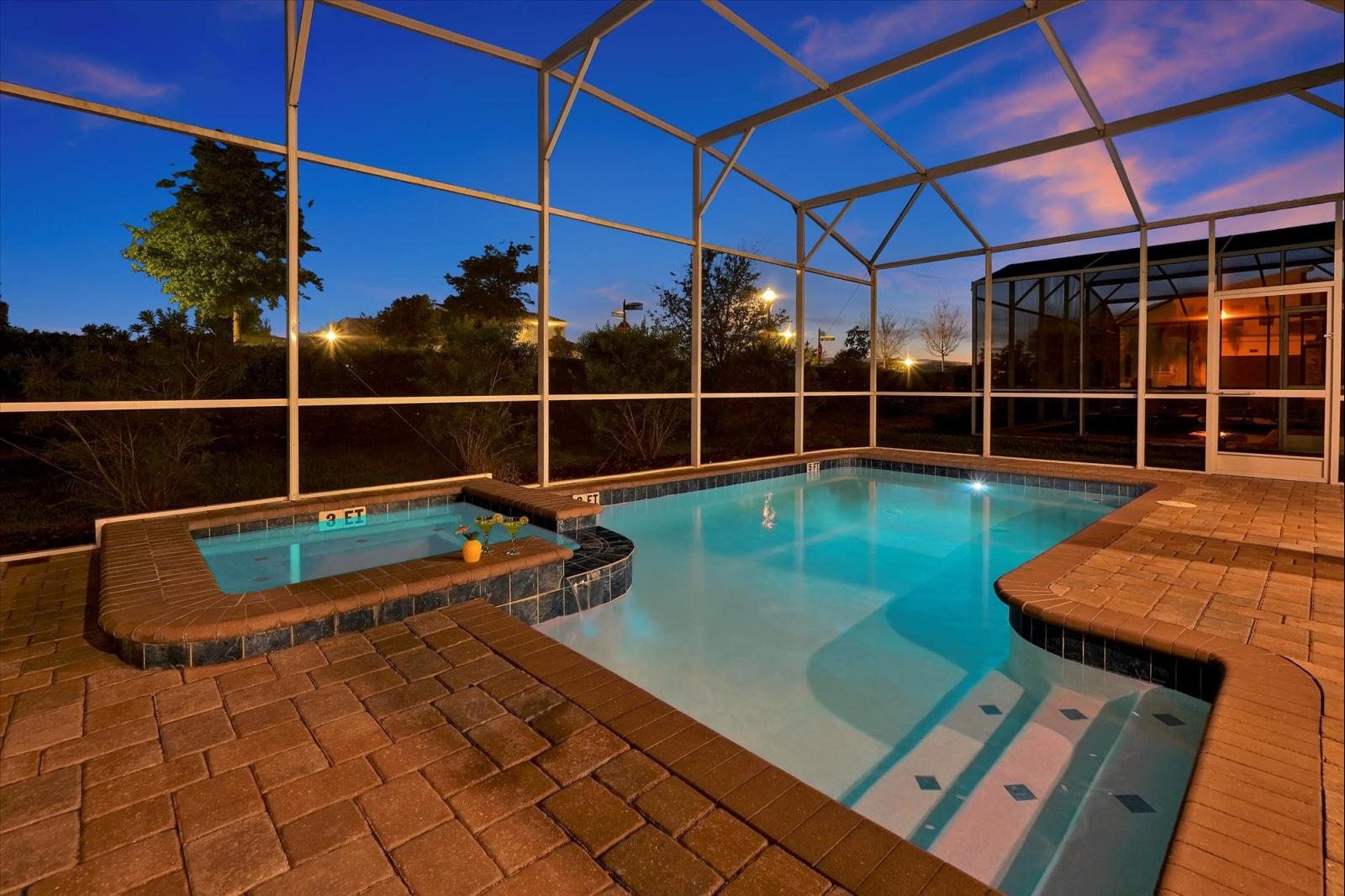 Private Pool Dusk