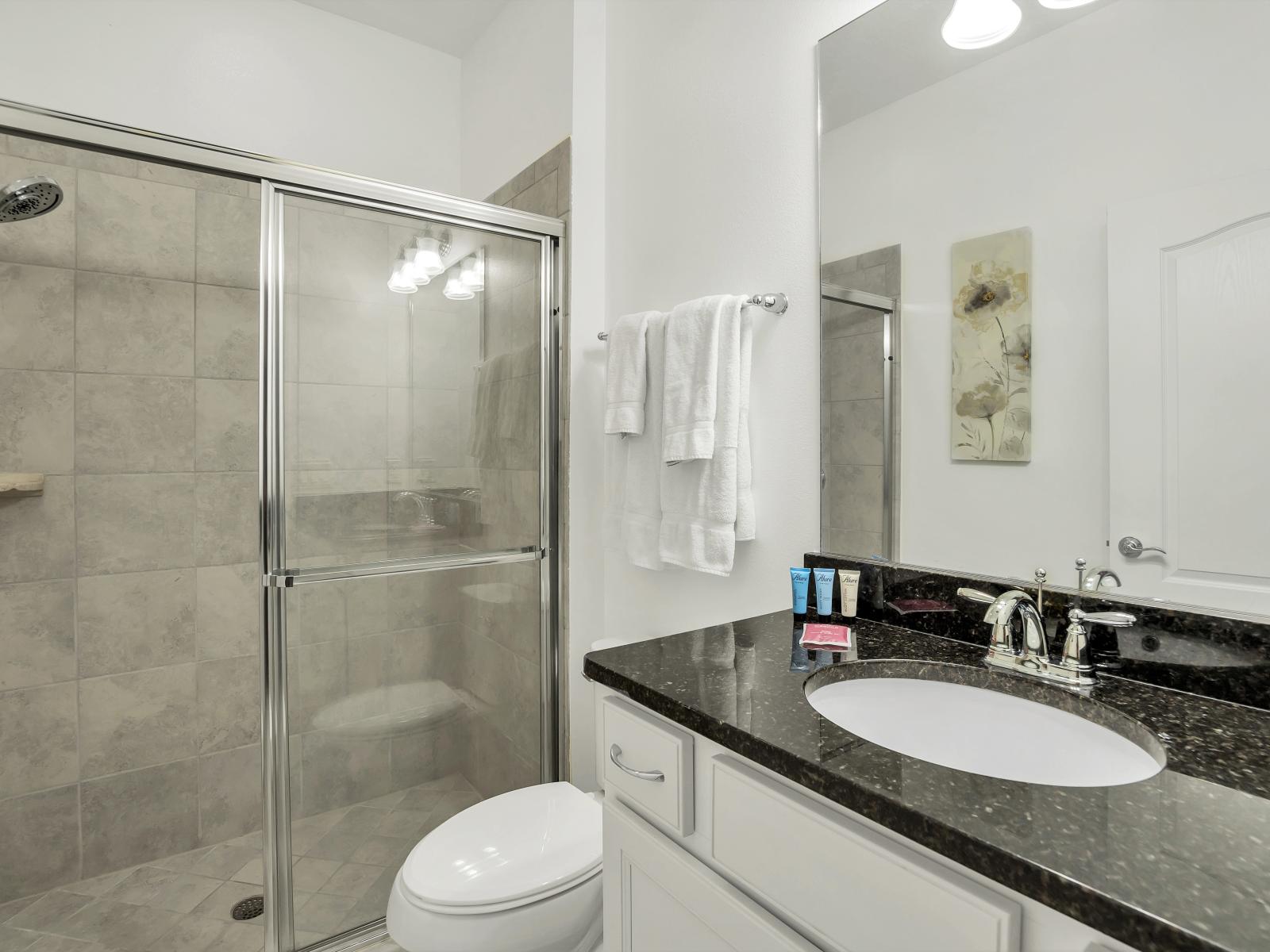 Ground floor bathroom with walk-in shower