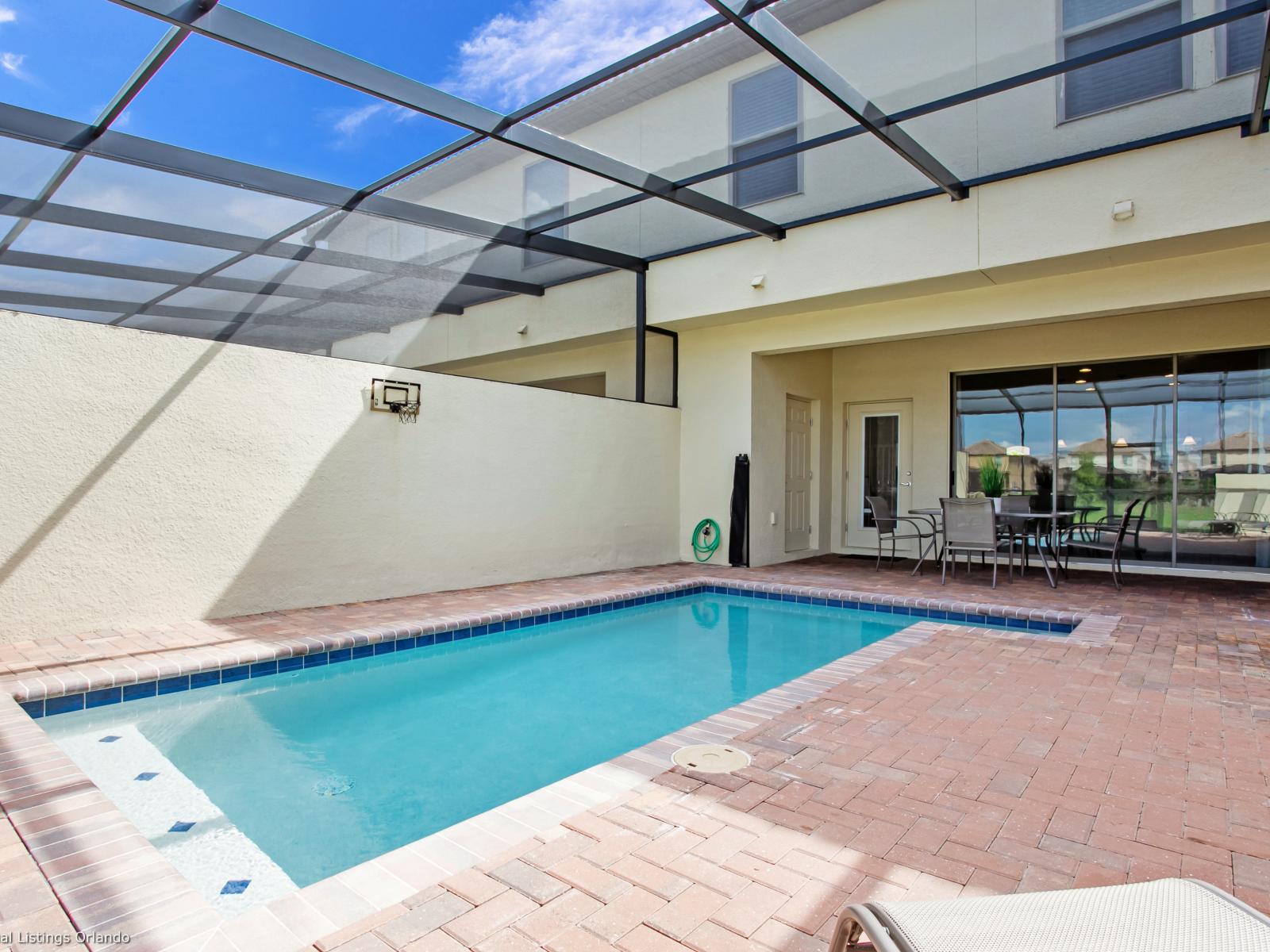 Tranquil Oasis: Enjoy moments of serenity in your private splash pool, where the soothing waters invite relaxation and rejuvenation amidst your own personal paradise.