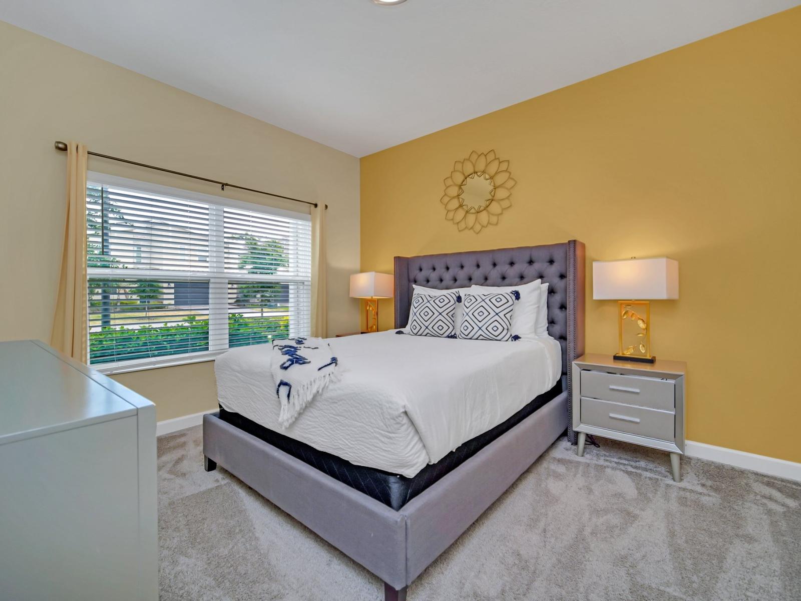 Each bedroom offers a bed so comfortable, you will never want to get up.