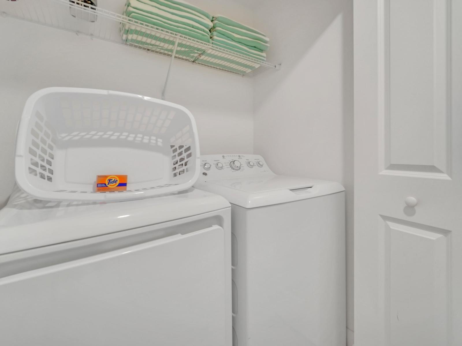 This gorgeous townhouse have laundry facilities including a washer and dryer.