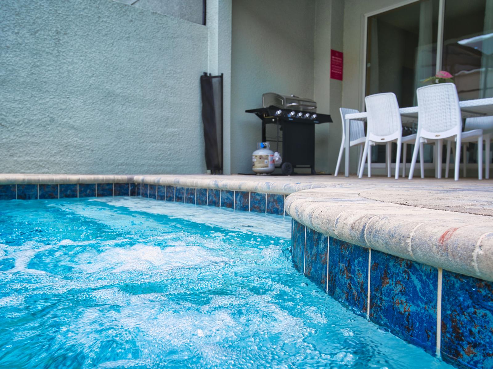 Cool off after a day full of adventure in the privacy of your own vacation home!