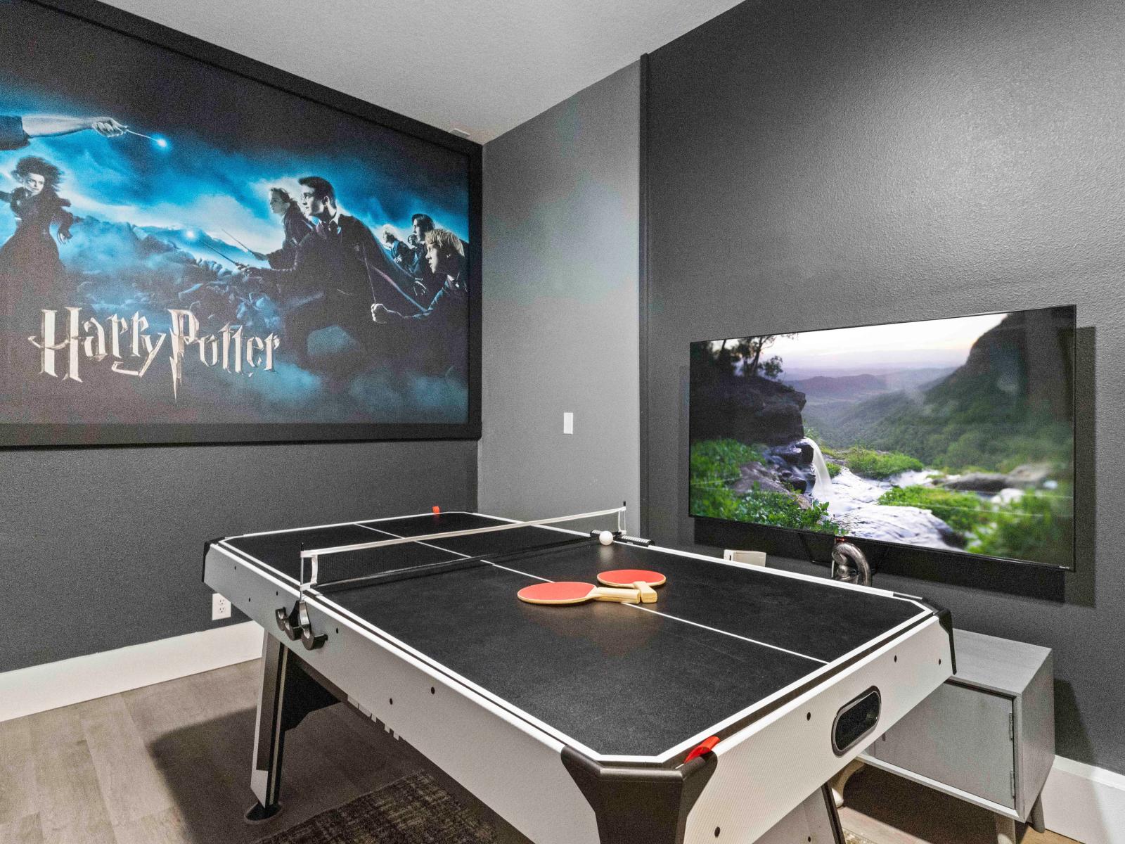 Unleash your inner champion in this epic game room - Challenge brings exhilaration, and every victory is celebrated in style - Get ready to level up your fun!