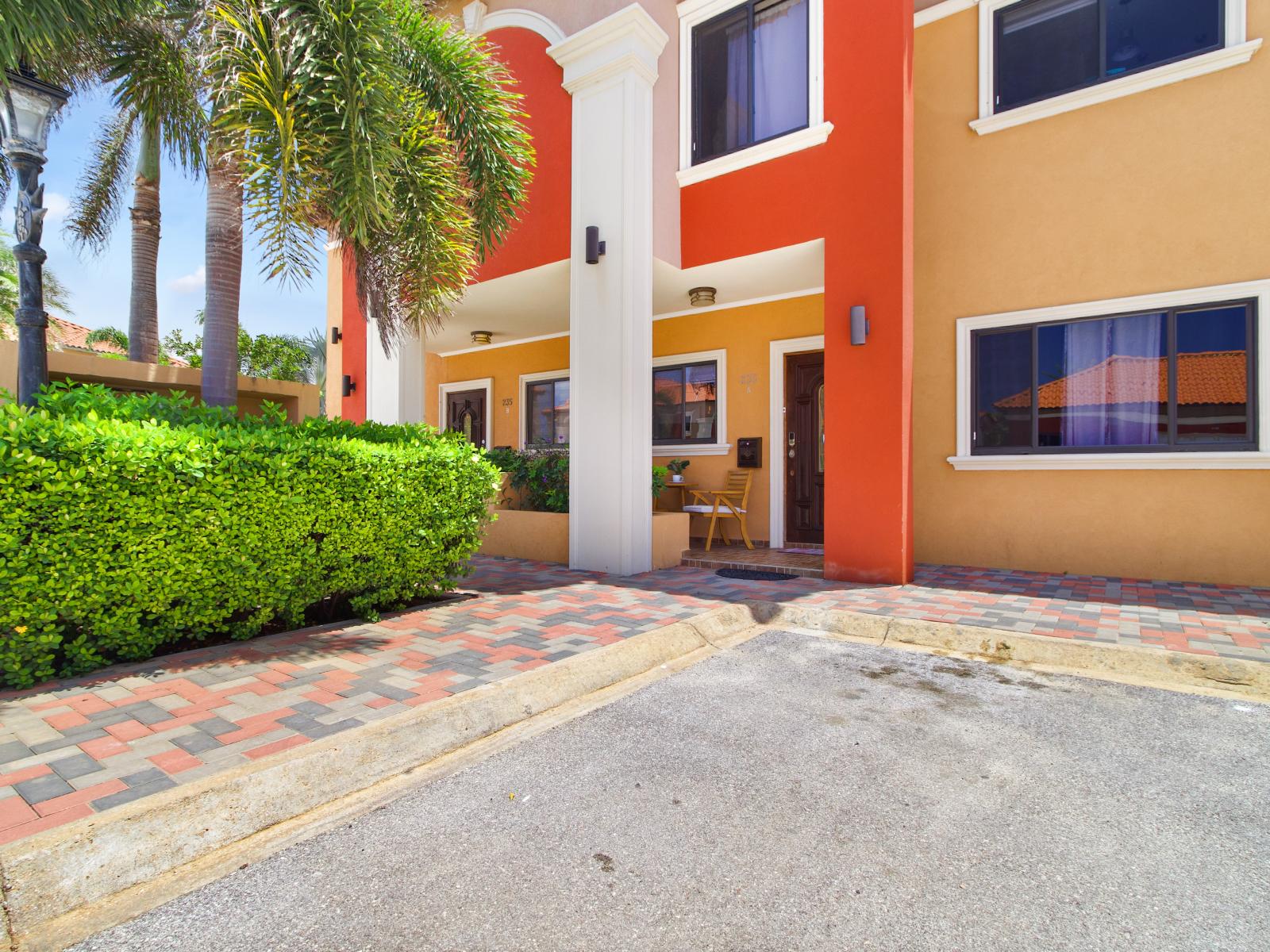 Take advantage of the dedicated private parking space located in front of the home for added convenience and security.