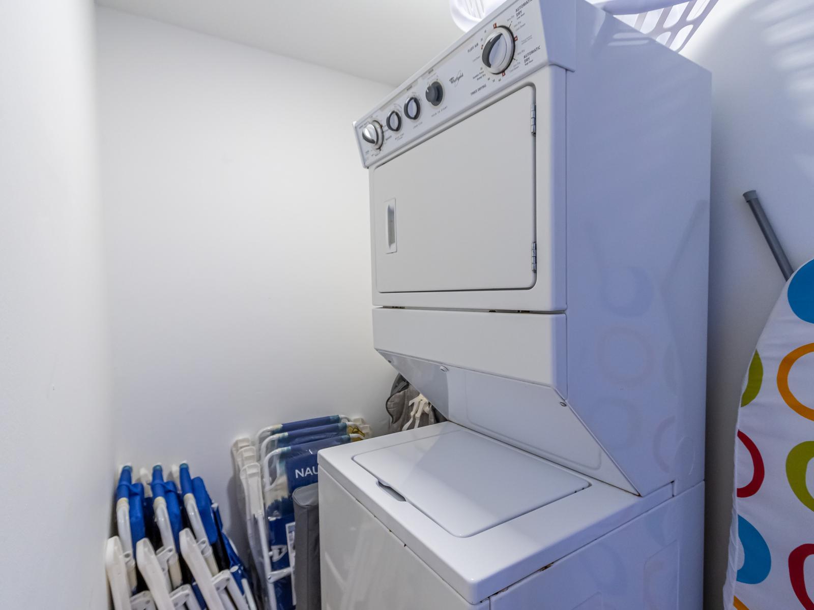 Experience hassle-free laundry days in our thoughtfully designed laundry area.