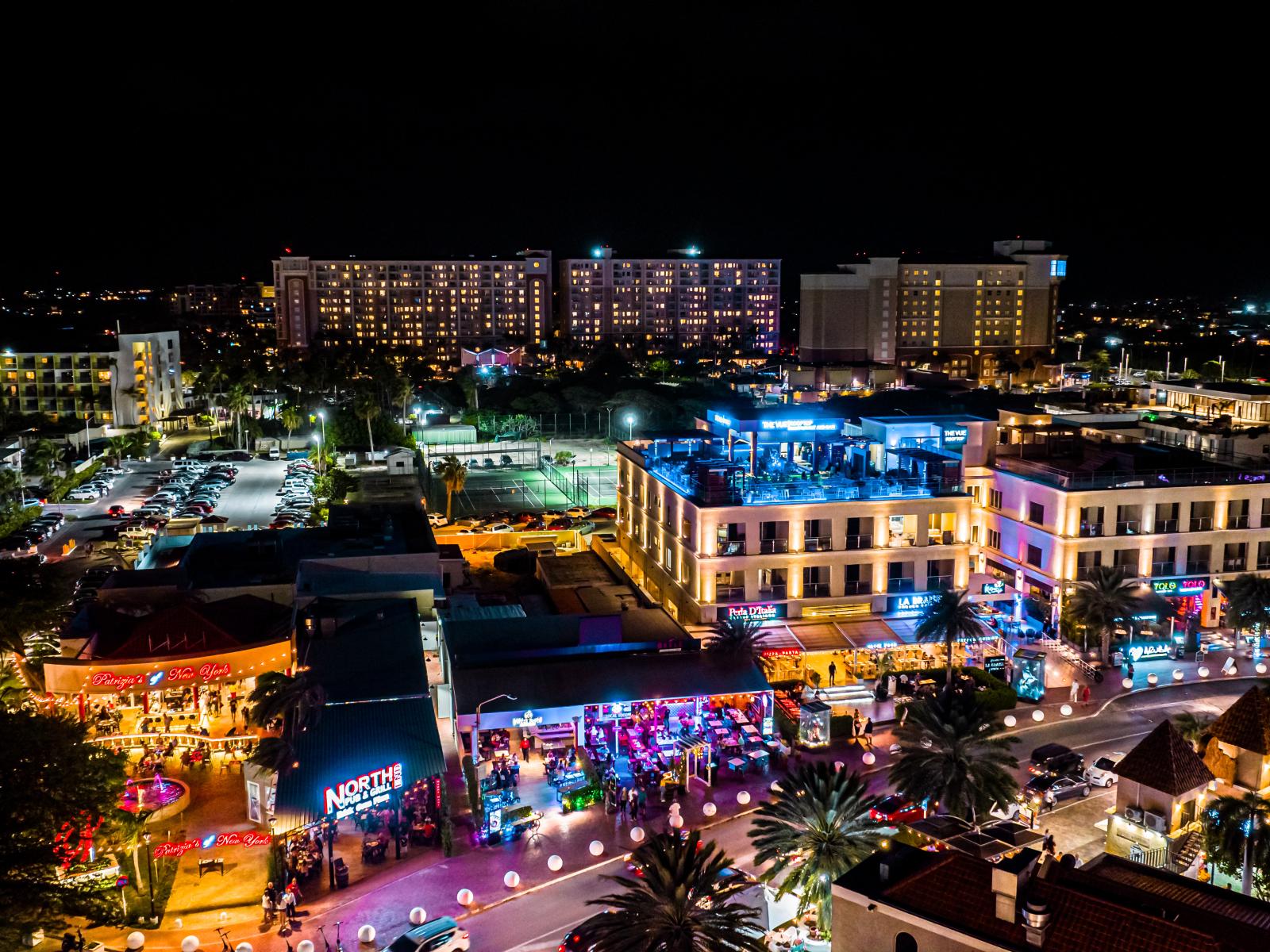 Lots of restaurants and nightlife footsteps from the condo