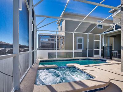 Amazing Pool Area of the Townhouse in Davenport Florida - Outdoor pool gives you a sense of privacy and tranquility - Dive into a refreshing poolside escape