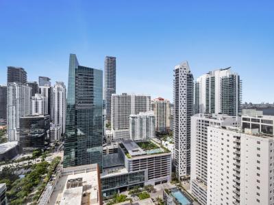 Immerse yourself in breathtaking skyline views of Miami from the heart of Brickell - Modern high-rise surrounded by trendy restaurants, shops, and vibrant nightlife - Enjoy easy access to the beach, major attractions, and the city's best hotspots