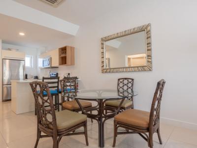 Gather around this inviting dining area designed for comfort and connection - Enjoy delicious meals, share stories, and plan your next Aruba adventure - Perfect space to relax after experiencing Noord’s famous beaches, shops, and local flavors