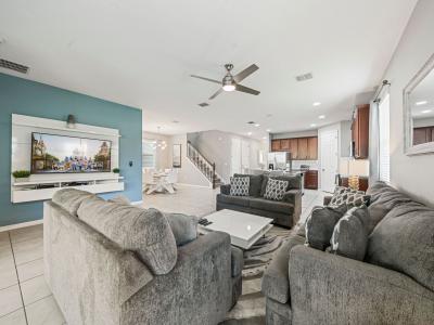 Cozy open-concept living