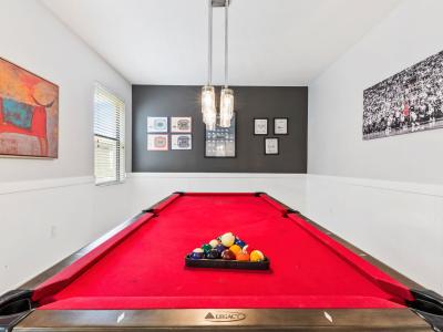Private room with pool table