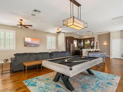Enjoy a game of billiards or other games in the Game Room Suite