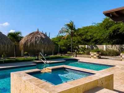 Splendid Pool of the Villa in Noord Aruba - Dive into refreshing poolside escape - Lounge in tranquility by the sparkling waters - Immerse yourself in the cool elegance of our pool - Experience ultimate relaxation in our poolside paradise