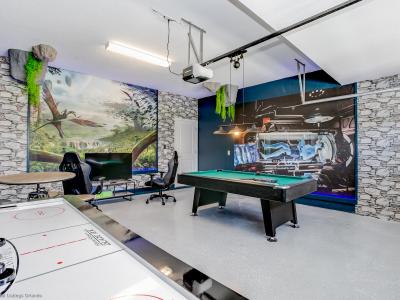 - Game Room of the Home in Florida - Billiards and game room at  is an entertainment oasis - Comfortable seating areas for friendly competitions or solo play - A vibrant atmosphere that invites guests of all ages to have fun